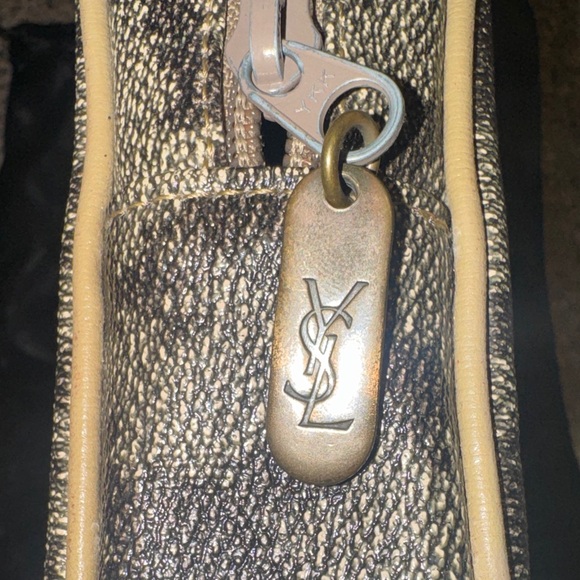 Yves Saint Laurent Brown Leopard-Print clutch/Pouchette - Picture 4 of 10